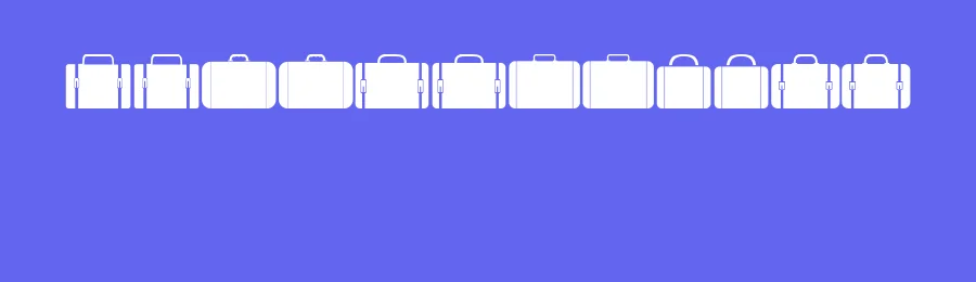 Lugguge by Vladimir Nikolic — Dingbats Font — thumbnail 3