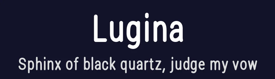 Lugina by Carrot Rope — Sans Serif Font — thumbnail 2