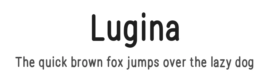 Lugina by Carrot Rope β Sans Serif Font