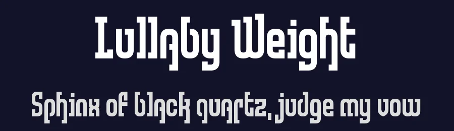 Lullaby Weight by Chequered Ink — Decorative Font — thumbnail 2