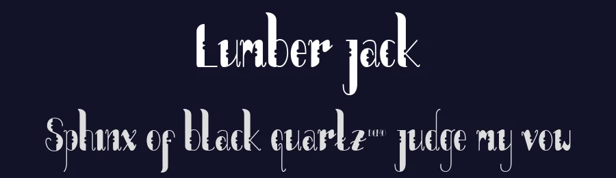 Lumber jack by ShowUp! Typefoundry — Decorative Font — thumbnail 2