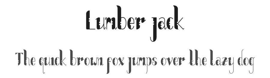Lumber jack by ShowUp! Typefoundry — Decorative Font