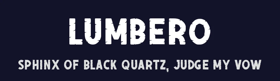 Lumbero by Almarkhatype — Decorative Font — thumbnail 2