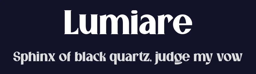 Lumiare by Muhammad Yafinuha — Serif Font — thumbnail 2