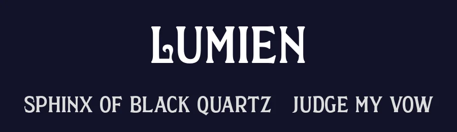 Lumien by Craft Supply Co. — Decorative Font — thumbnail 2