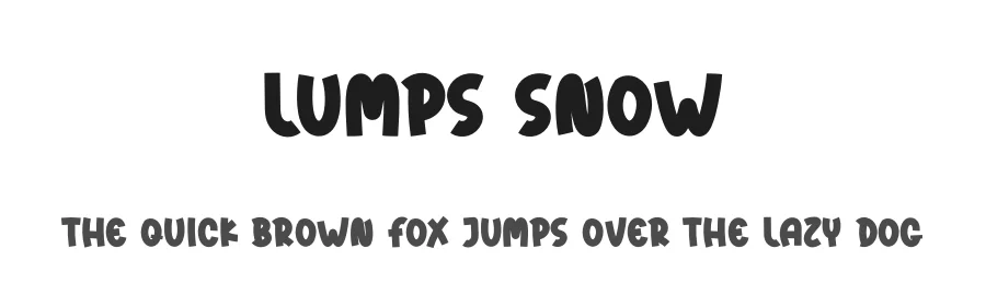 Lumps Snow