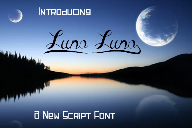 Luna Luna Font by Jaime Rangel Castro — Script Handwritten Font