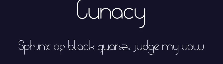 Lunacy by Kasper Gant — Decorative Font — thumbnail 2
