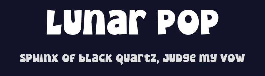Lunar Pop by Prioritype Co — Decorative Font — thumbnail 2