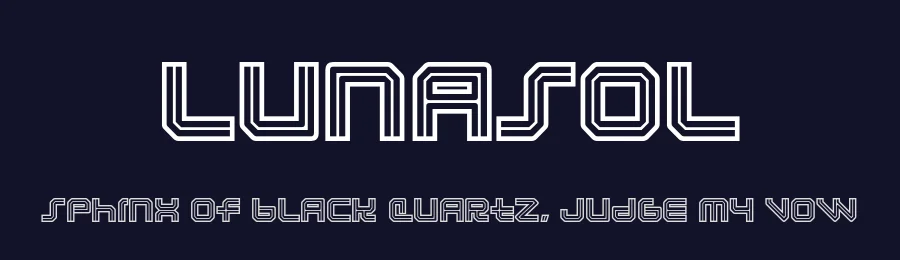 Lunasol by Typodermic Fonts — Display Font — thumbnail 2
