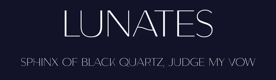 Lunates by Robin Campistron — Sans Serif Font — thumbnail 2