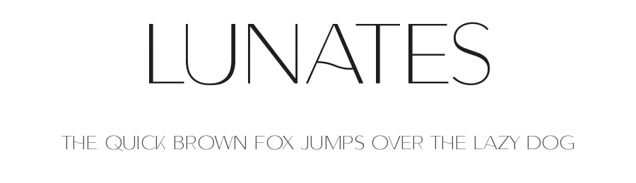 Lunates by Robin Campistron β Sans Serif Font