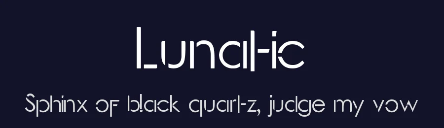 Lunatic by Jujun Gag — Sans Serif Font — thumbnail 2