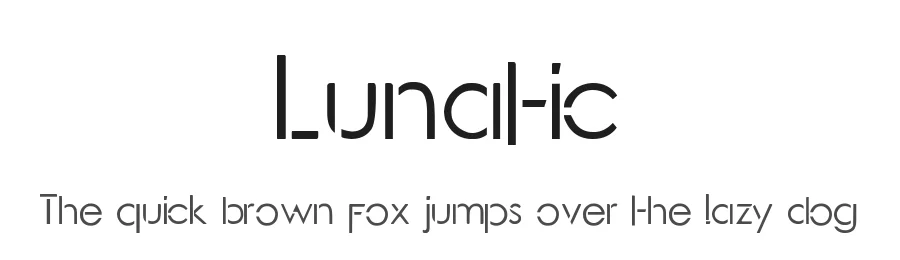 Lunatic by Jujun Gag β Sans Serif Font