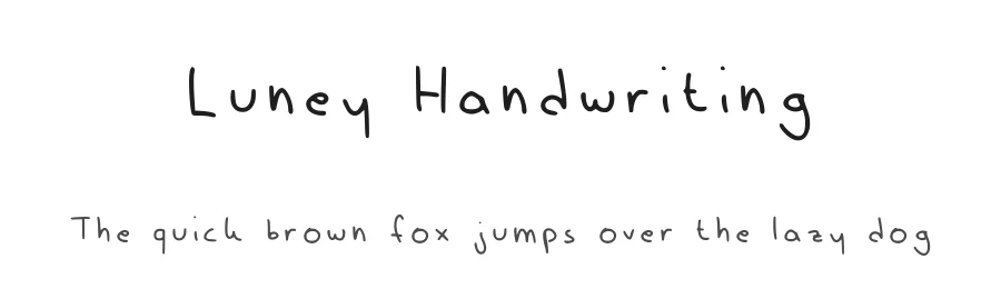 Luney Handwriting