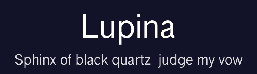 Lupina by Craft Supply Co. — Sans Serif Font — thumbnail 2