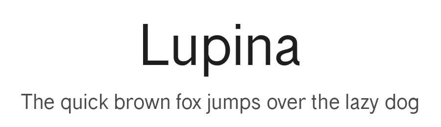 Lupina by Craft Supply Co. — Sans Serif Font