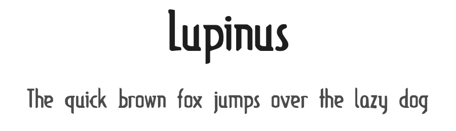 Lupinus by CybaPee — Sans Serif Font