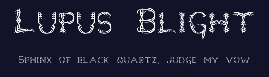 Lupus Blight by GemFonts / Typotheticals — Blackletter Font — thumbnail 2