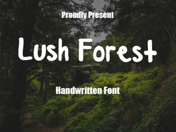 Lush Forest Font by scriptstrategy — Script Handwritten Font