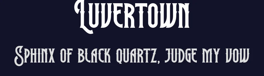 Luvertown by ilhamtaro — Decorative Font — thumbnail 2