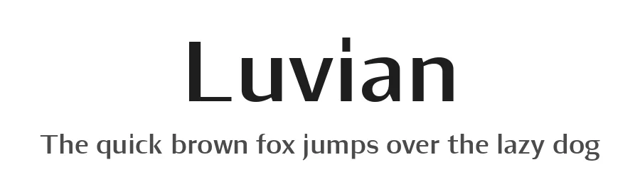 Luvian by Eko Bimantara — Sans Serif Font