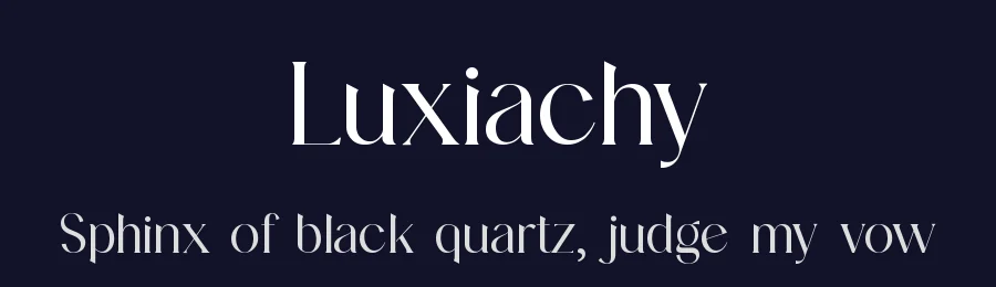 Luxiachy by UI Creative — Serif Font — thumbnail 2