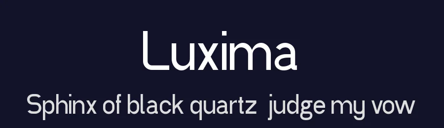 Luxima by Luxima — Sans Serif Font — thumbnail 2
