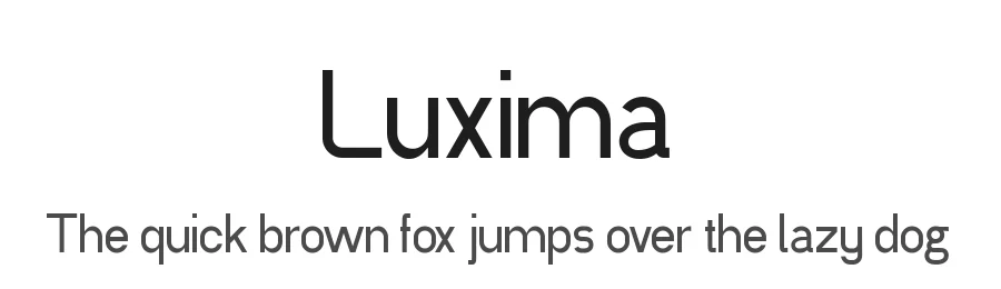 Luxima by Luxima — Sans Serif Font