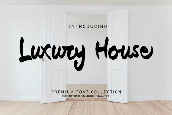 Luxury House Font by shiddiq.art — Script Handwritten Font