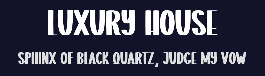 Luxury House by Scratchones — Decorative Font — thumbnail 2