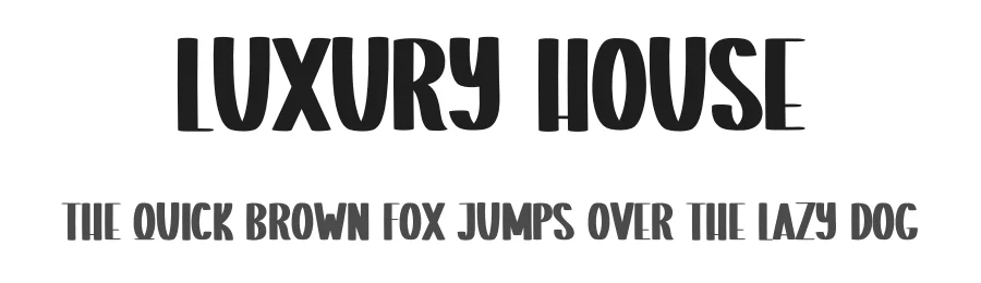Luxury House by Scratchones — Decorative Font