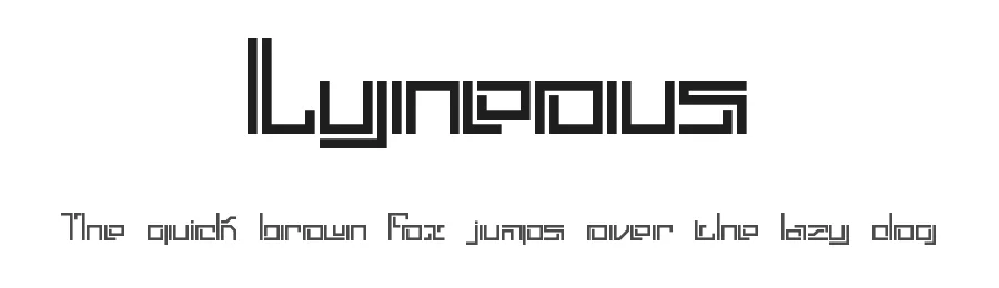 Lyneous by Ænigma — Display Font