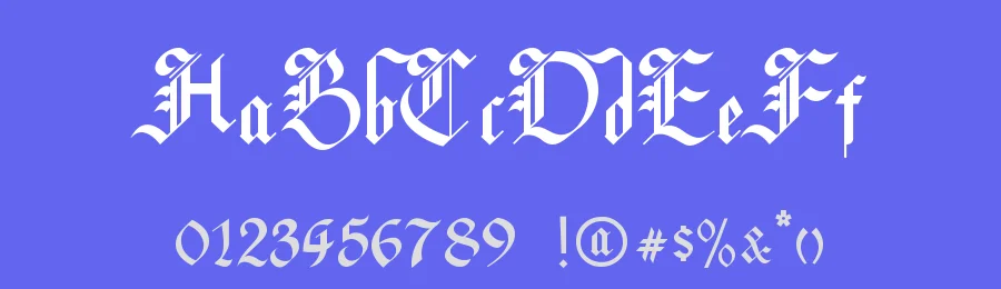 Lyric Poetry by Chen Yining — Blackletter Font — thumbnail 3