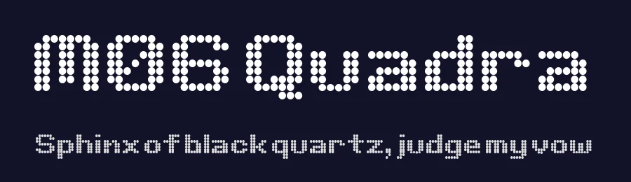 M06 Quadra by Miffies — Display Font — thumbnail 2