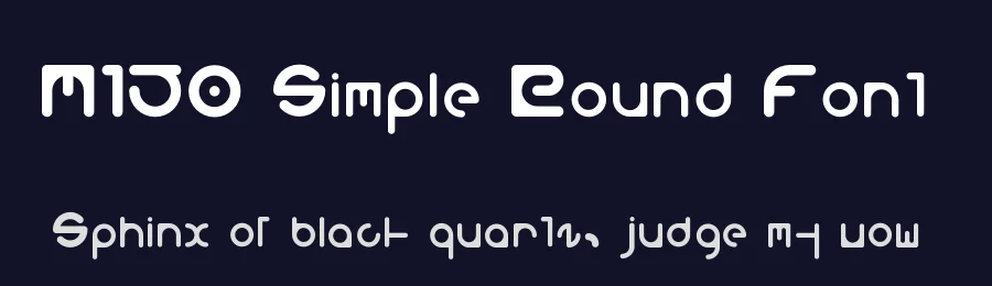 M150 Simple Round Font by M 150 — Decorative Font — thumbnail 2