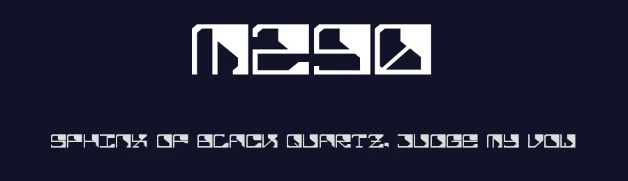 M290 by Uncarving Nation — Display Font — thumbnail 2