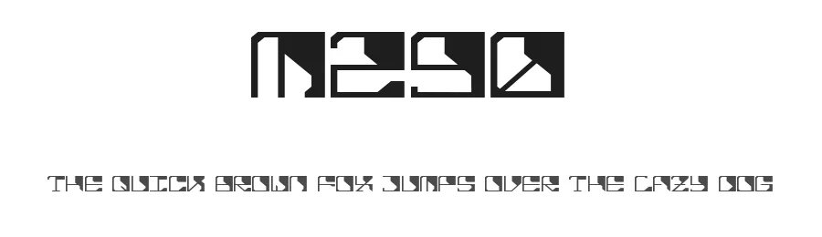 M290 by Uncarving Nation β Display Font