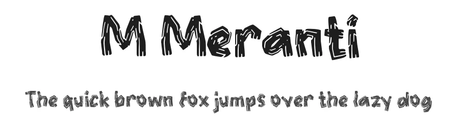 M Meranti by wepfont.com — Decorative Font