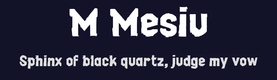 M Mesiu by wepfont.com — Decorative Font — thumbnail 2