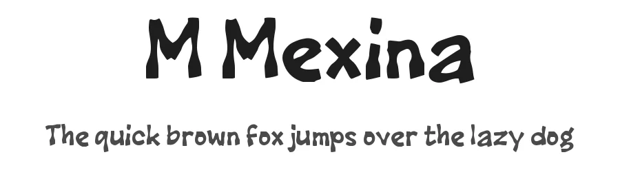 M Mexina by wepfont.com — Decorative Font