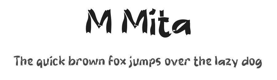 M Mita by wepfont.com — Decorative Font