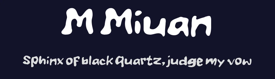 M Miuan by wepfont.com — Decorative Font — thumbnail 2