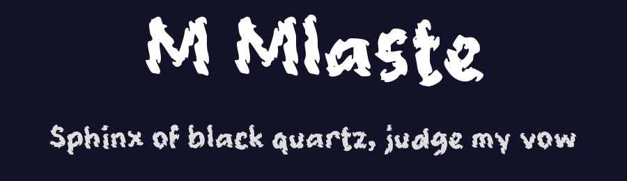 M Mlaste by wepfont.com — Decorative Font — thumbnail 2