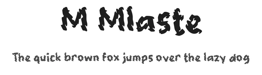 M Mlaste by wepfont.com — Decorative Font