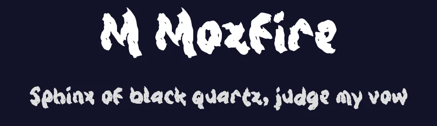 M Mozfire by wepfont.com — Decorative Font — thumbnail 2