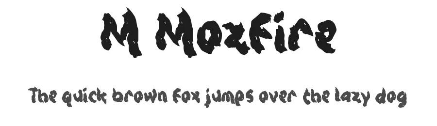 M Mozfire by wepfont.com — Decorative Font
