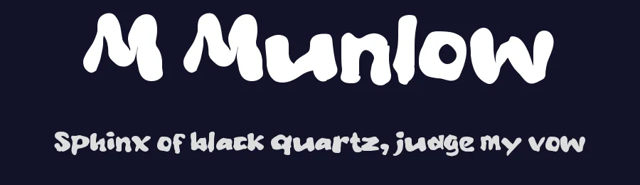 M Munlow by wepfont.com — Decorative Font — thumbnail 2