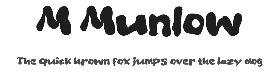 M Munlow by wepfont.com — Decorative Font
