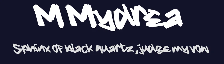 M Mydrea by wepfont.com — Script Handwritten Font — thumbnail 2